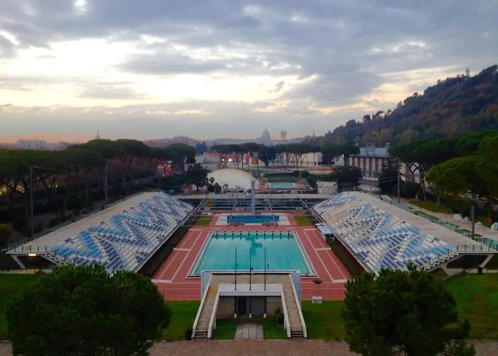 Casa Vittoria Stadio olimpico con panorama